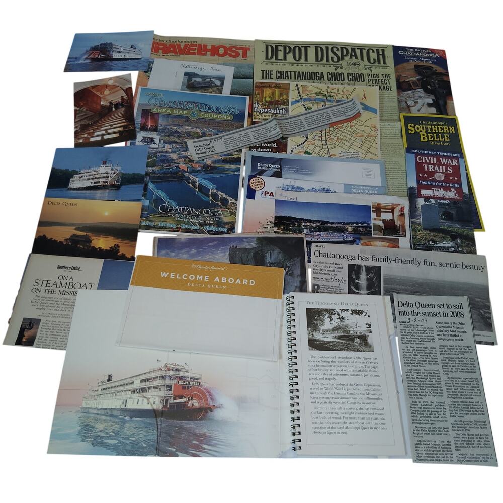 Chattanooga Tennessee 2009 Delta Queen Ephemera Collection - Travel Souvenirs